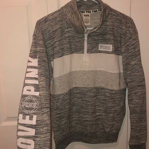 PINK quarter zip hoodie
